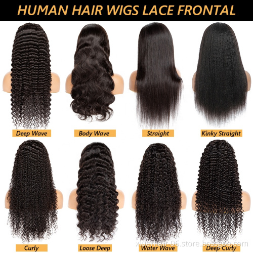 13X4 Transparent Lace Frontal Wig With Baby Hair For Black Women Vendors 100% Virgin Brazilian Hair Hd Lace Front Human Hair Wig